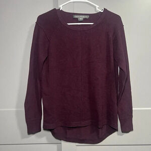 French Connection Long Sleeve Knit Crewneck Sweater Purple X-Small *Pilling